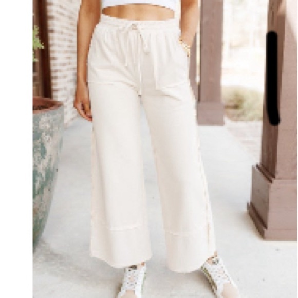 Heyson French Terry Wide Leg Pants - Picture 1 of 3